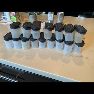 Tupperware Plastic Spice Containers